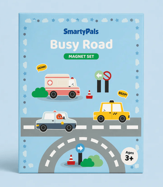 Busy Road Magnet - Smarty Pals - Lilla Norden