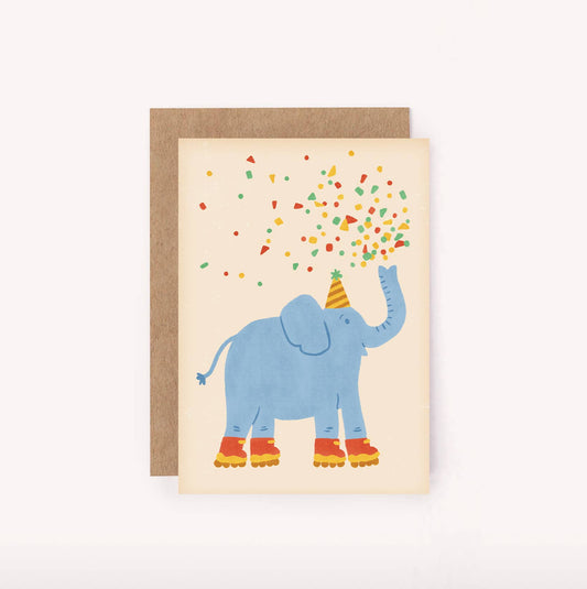Lauren Sissons Studio Elephant Mini Card - Lauren Sissons Studio - Lilla Norden