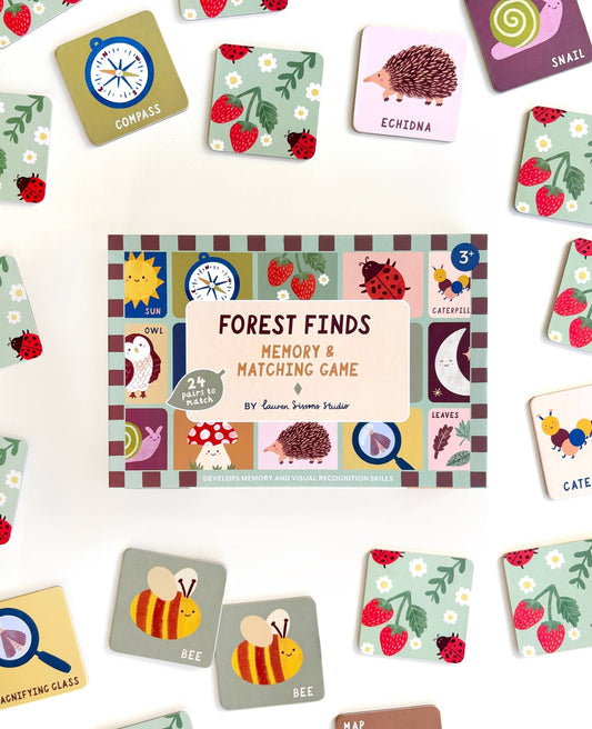 Lauren Sissons Studio Forest Finds Memory & Matching Game - Lauren Sissons Studio - Lilla Norden