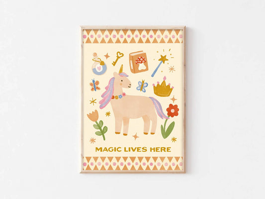 Lauren Sissons Studio Magic Lives Here Print - Lauren Sissons Studio - Lilla Norden