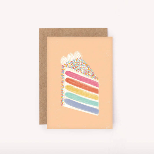 Lauren Sissons Studio Rainbow Cake Mini Card - Lauren Sissons Studio - Lilla Norden