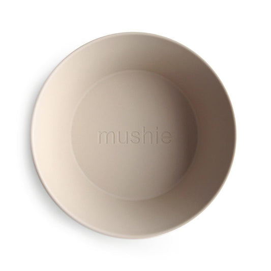 Mushie Round Dinner Bowl Set Vanilla - Mushie - Lilla Norden