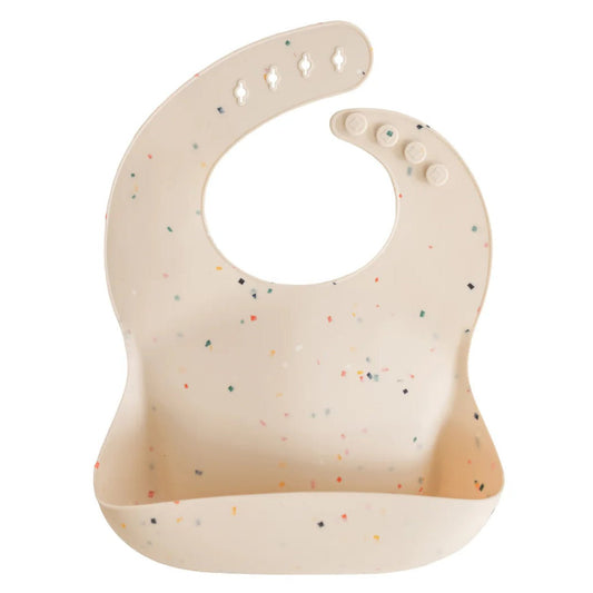 Mushie Silicone Bib Vanilla Confetti - Mushie - Lilla Norden