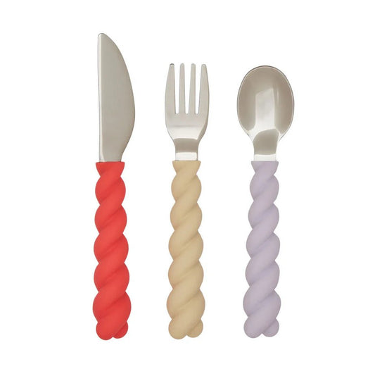 OYOY Mellow Cutlery Set Red - OYOY - Lilla Norden