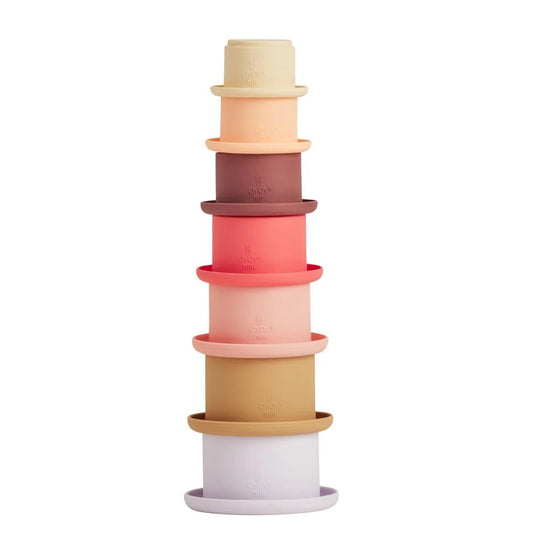 OYOY Tawa Stacking Cups Cherry - OYOY - Lilla Norden