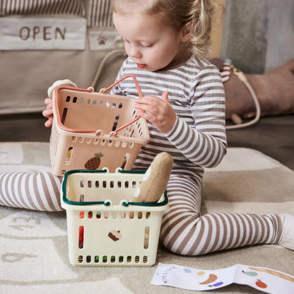 OYOY Yummy Shopping Basket Coral - OYOY - Lilla Norden